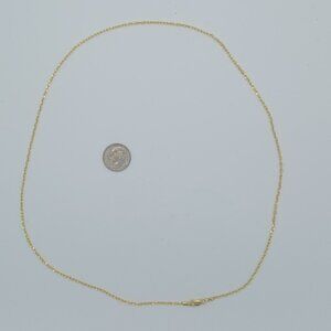 New in Case 22 inch 14k Gold Plated Chain for Women
